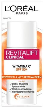 Krem rozświetlający L'Oreal Paris Revitalift Clinical na dzień z witaminą C i SPF50+ 50 ml (3600524069711)