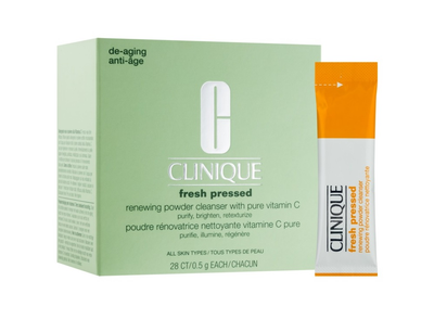 Порошок для очищення обличчя Clinique Fresh Pressed Renewing Powder Cleanser With Pure Vitamin C розчинний пакетик 28 x 0.5 г (20714838461)