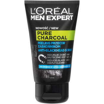 Пілінг для обличчя L'Oreal Paris Men Expert Pure Charcoal проти чорних крапок 100 мл (3600523708154)