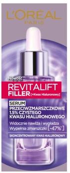 Serum do twarzy L'Oreal Paris Revitalift Filler przeciwzmarszczkowe 30 ml (3600523937424)