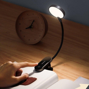 Настольная лампа универсальная аккумуляторная с клипсой Baseus Comfort Reading Mini Clip Lamp 4000K