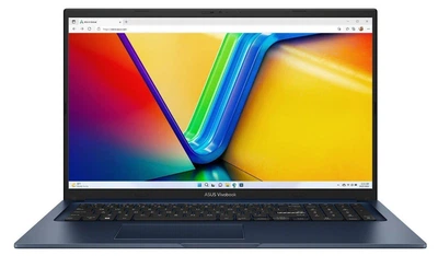 Ноутбук ASUS 17.3" Vivobook 17 (X1704ZA-AU143) Intel Core i3-1215U/8GB/SSD512GB/Intel Graphics/DOS/Blue (90NB10F2-M005Z0)