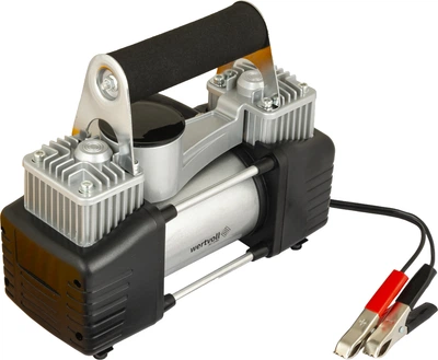 Автокомпрессор двухпоршневой Wertvoll 85 л/мин 12V 25A 300W 150PSI (AC-2185)