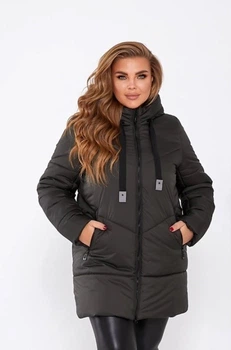 Женская зимняя куртка MODA 200113 52 Темный хаки ( М-200113/2 C )