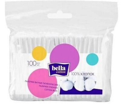 Ватные палочки гигиенические Bella Cotton, 100 шт