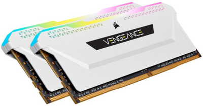 Оперативна память Corsair DDR4-3200 16384MB PC4-25600 (Kit of 2x8192) Vengeance RGB PRO SL White (CMH16GX4M2E3200C16W)
