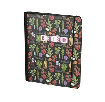 Книга "Recipe book" для записи кулинарных рецептов кулинарный блокнот с овощным принтом А6 16.5х13 см (NB-111-3)