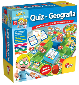 Gra planszowa Lisciani Giochi I'm a Genius Quiz: Geografia (8008324067107)