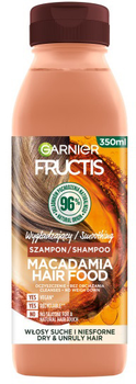 Szampon Garnier Fructis Macadamia Hair Food wygładzający do włosów suchych i niesfornych 350 ml (3600542290043)