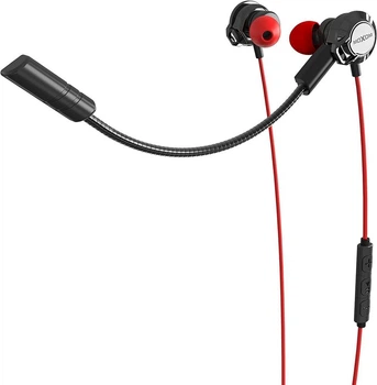 Ігрові навушники з мікрофоном Moxom MX-EP24 GM Black-Red (34550)