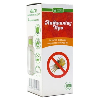 Акарицид Антиклещ Про (от клещей) Ukravit 100 мл