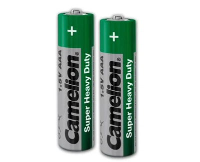 Батарейка CAMELION Super Heavy Duty Green AAA/R03 SP2 2шт C-10100203