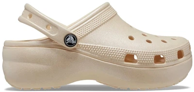 Жіночі крокси Crocs Classic Platform Shimmer Clog Vanilla M7W9 39-40 25.5 см 208590