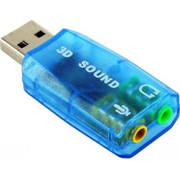 Звуковая карта Dynamode USB-SOUNDCARD 2.0 Blue [97521]