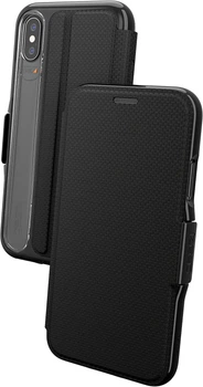 Чохол-книжка GEAR4 Oxford Folio для Iphone X/XS Black протиударний з відділенням для кредитних карт/прав
