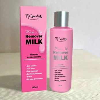 Молочко для демакияжа глаз и кожи лица Top Beauty 200 мл