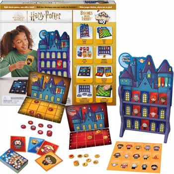 Набір настільних ігор Spin Master Hogwart Harry Potter 8 шт (778988438510)
