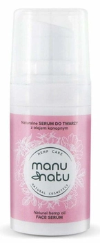 Натуральна сироватка для обличчя Manu Natu з Олією конопель 15 мл (5904326901537)