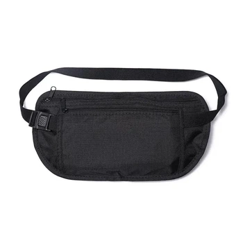 Сумка на пояс Ultra Travel Bag Black, ультратонка сумка на пояс чорна, MVA (74264379)