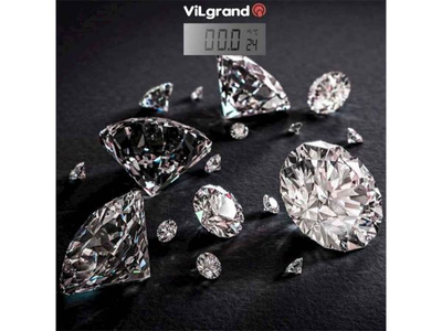 Ваги підлогові електронні, 30*30, термометр, 180кг VFS-1832-Diamonds ТМVilgrand