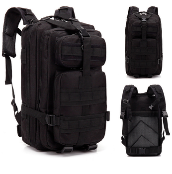 Тактический походный военный рюкзак Military T410 Черный 25 L