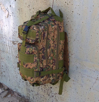 Тактический походный рюкзак Military T 412 25 L Камуфляжный пиксель
