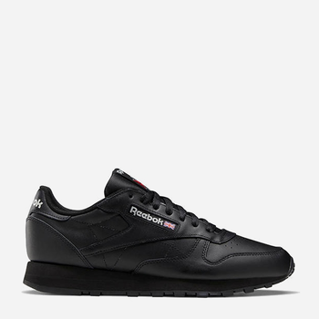 Чоловічі кросівки Reebok Classic Leather 100008494 41 (8.5US) 26.5 см Чорні (4065419128086)
