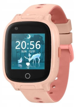 Smartwatch dla dzieci Garett Kids Twin 4G Pink (5904238484326)