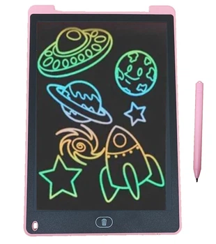 Графічний планшет для малювання LCD Writing Tablet 12 дюймів рожевий