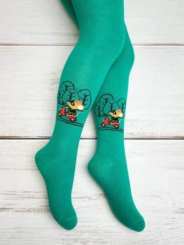 Демісезонні колготки TwinSocks зелені 86-92 см 3349
