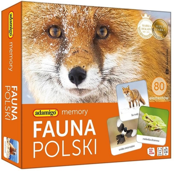 Gra planszowa Adamigo Memory - Fauna Polski (5902410007738)