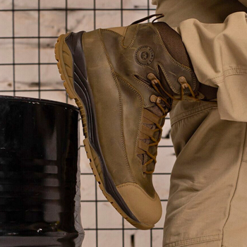 Демисезонные Берцы Тактические Ботинки Мужские Кожаные 47р (31,1 см) STD-000053-RZ47