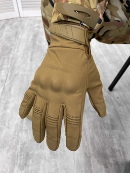 Тактичні зимові рукавички Tactical Gloves Coyote M