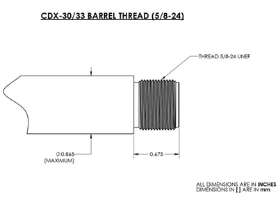 ДТК Cadex MX2 7.62 Tactical Muzzle Brake РЕЗЬБА СТВОЛА 5/8-24