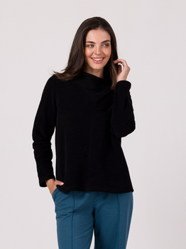 Sweter damski z bawełny BeWear B268 M Czarny (5905563718025)