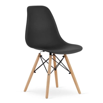 Крісло JUMI Scandinavian Design (пластик) Black