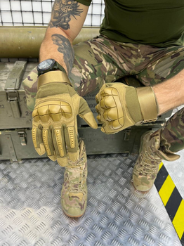 Тактичні рукавички Tactical Gloves Coyote Elite M