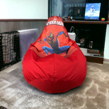 Кресло мешок груша Spider man Красный XL 120х75 человек паук