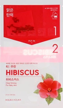 Чайная маска для лица "Гибискус" - Holika Holika Tea Bag Mask Hibiscus 27ml (606875-20896)