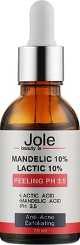 Пілінг для обличчя з мигдальною та молочною кислотами - Jole Mandelic 10% Lactic 10% Peeling pH 3,5 30ml (977918-1115)