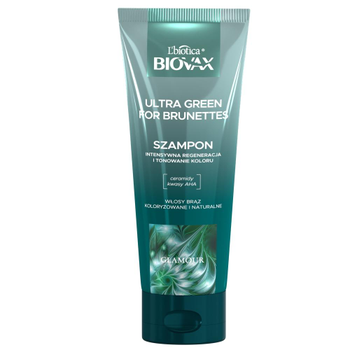 Szampon do włosów BIOVAX Glamour Ultra Green For Brunettes 200 ml (5900116090436)