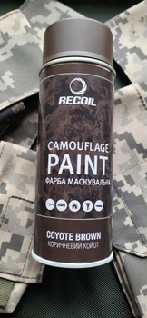Краска для оружия маскировочная аэрозольная RecOil 400 мл Койот
