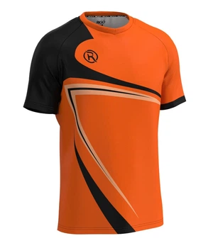 Волейбольна футболка чоловіча RIGO DELFI Black-Orange 2XL