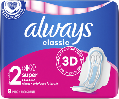 Wkładki higieniczne Always Classic Maxi 9 szt (4015400259459)