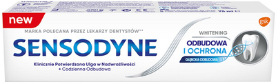 Зубна паста Sensodyne Відновлювальне та захисне відбілювання з фтором 75 мл (5901208700431)