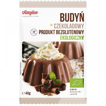 Пудинг шоколадний Amylon Bio Без глютену 40 г (8594006666480)