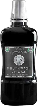 Płyn do płukania ust Beauty Formulas Advanced Formula Mouthwash Charcoal 500 ml (5012251012751)