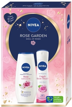 Zestaw Nivea Rose Garden Żel pod prysznic 250 ml + Antyperspirant w sprayu 150 ml (9005800372419)