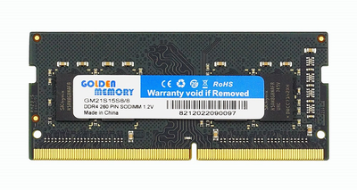 Оперативна пам'ять для ноутбука DDR4-2133 8GB PC4-17000 Golden Memory GM21S15S8/8 (7706796)