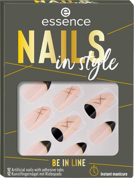 Zestaw sztucznych paznokci Essence Cosmetics Nails In Style Uñas Artificiales Be In Line 12 U (4059729371843)